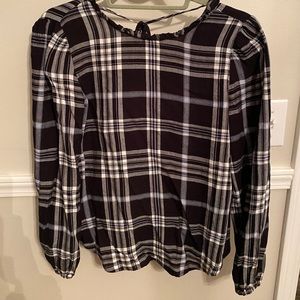 Loft Plaid Blouse